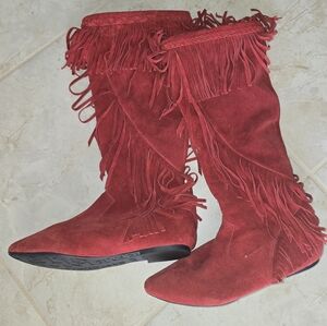 Sam Edelman Fringe boots size 8